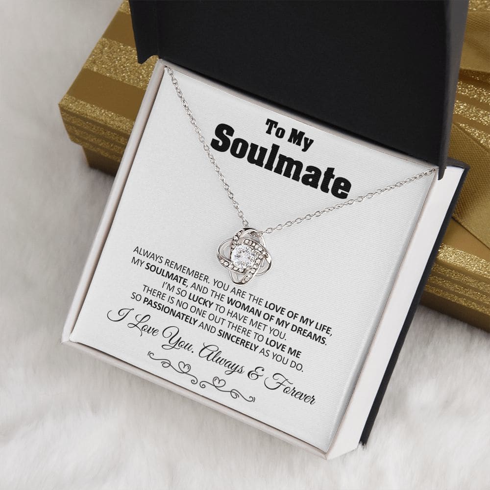 To My Soulmate Love Knot Necklace Gift Soulmate Birthday Gift Soulmate Anniversary Gift Christmas Gift Valentine’s Day Gift - Jewelry 5