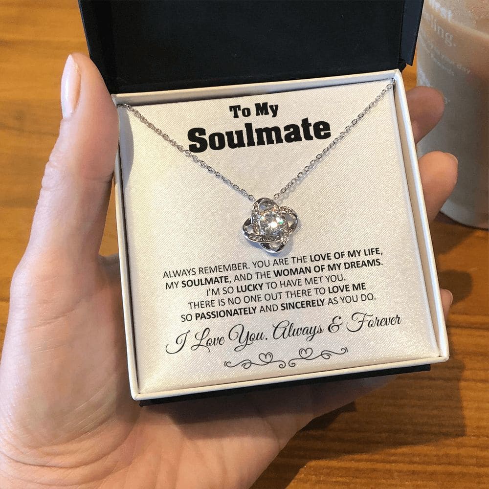 To My Soulmate Love Knot Necklace Gift Soulmate Birthday Gift Soulmate Anniversary Gift Christmas Gift Valentine’s Day Gift - Jewelry 12