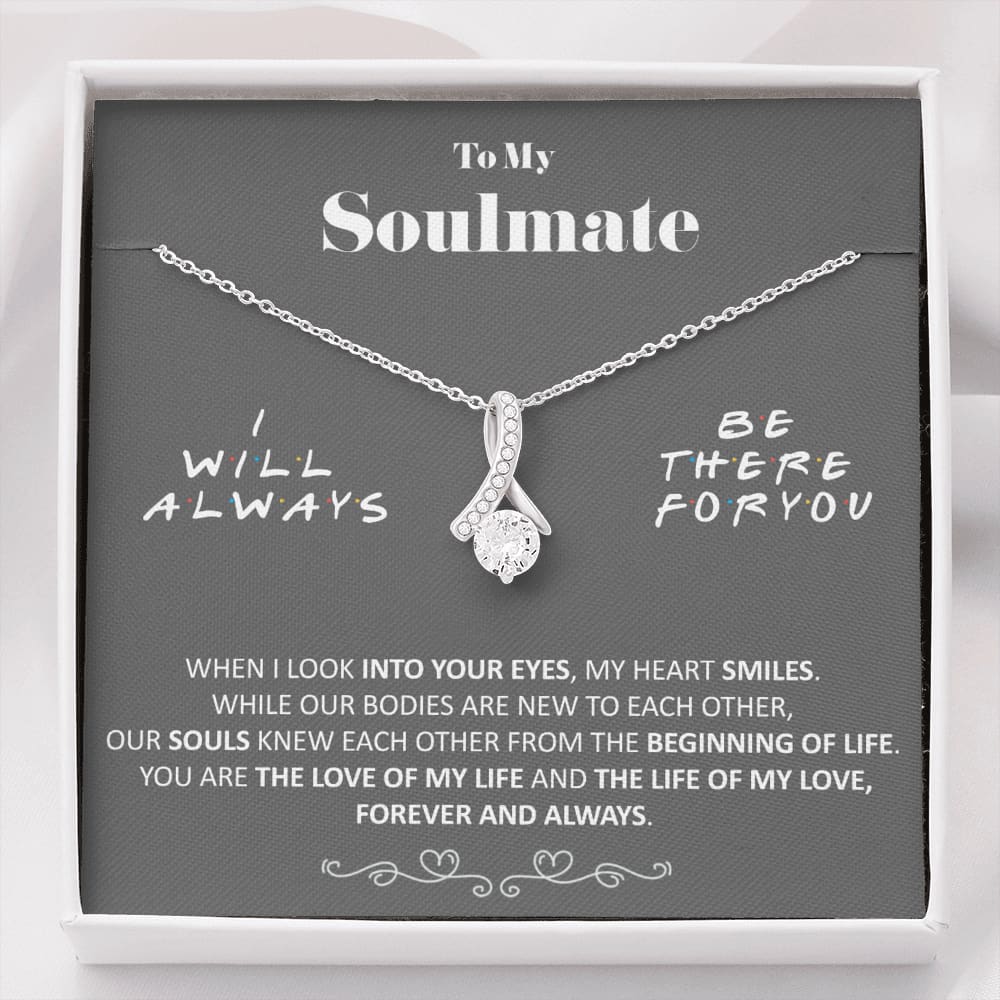 To my Soulmate - Love of my Life - Gray - Alluring Beauty Necklace - Standard Box - Jewelry 1