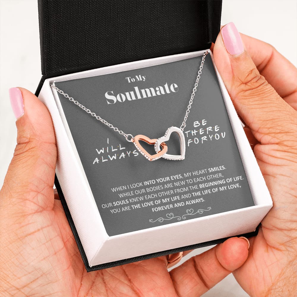 To my Soulmate - Love of my Life - Interlocking Hearts Necklace - Jewelry 7