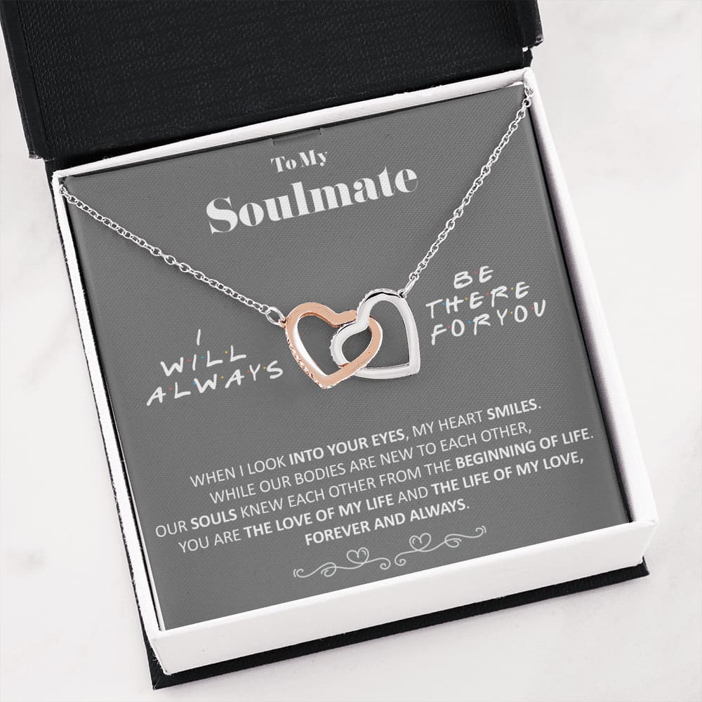 To my Soulmate - Love of my Life - Interlocking Hearts Necklace - Jewelry 9