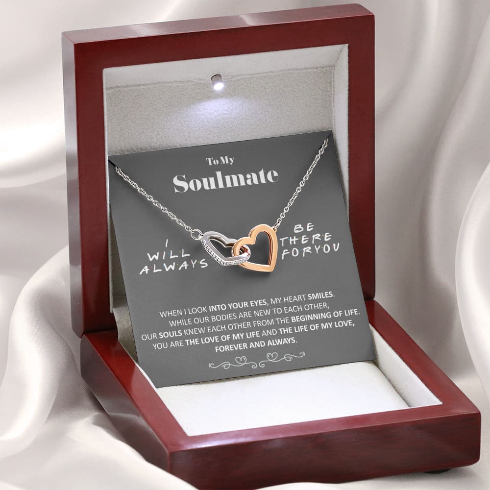 To my Soulmate - Love of my Life - Interlocking Hearts Necklace - Jewelry 5