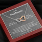 To my Soulmate - Love of my Life - Interlocking Hearts Necklace - Mahogany Style Luxury Box - Jewelry 4