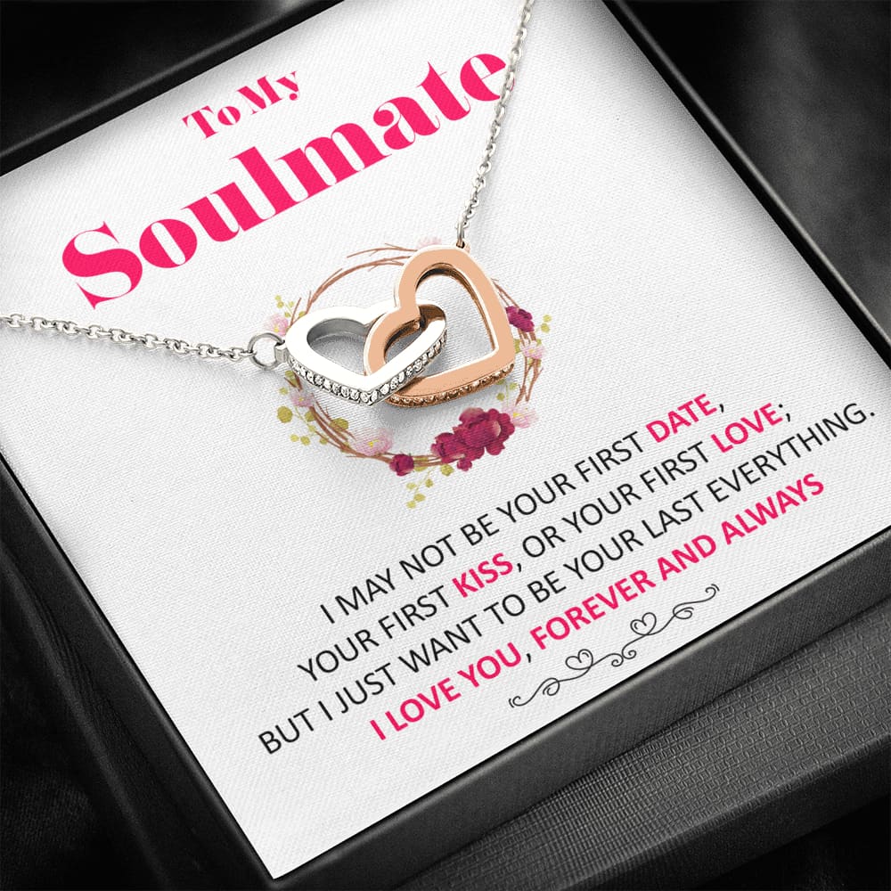 To my Soulmate - Red- last everything - Interlocking Hearts Necklace - Standard Box - Jewelry 1