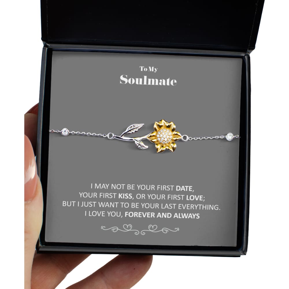 To my Soulmate -sunflower Bracelet - your last everything - Sunflower Bracelet - Precious Jewelry 1