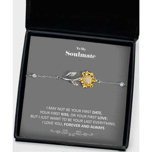 To my Soulmate -sunflower Bracelet - your last everything - Sunflower Bracelet - Precious Jewelry 3