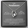 To my Soulmate - you are my Love - Gray - Forever Love Necklace - Standard Box - Jewelry 1