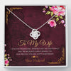 To my Wife - i Love you Enormously - Anniversary Gift - Love Knot Necklace - Standard Box - Jewelry 1
