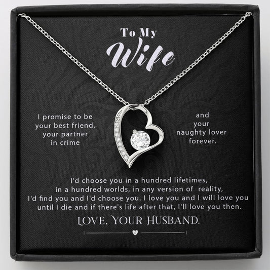 To my Wife - i Promise - Forever Love Necklace - Standard Box - Jewelry 1