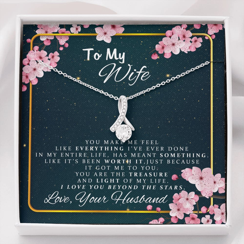 To my Wife - Love you beyond the Stars - Alluring Beauty Necklace - Standard Box - Jewelry 1