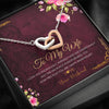 To my Wife - Love you Enormously - Anniversary Gift - Interlocking Hearts Necklace - Standard Box - Jewelry 1