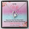 To my Wife - Now and Forever - Anniversary Gift - Forever Love Necklace - Standard Box - Jewelry 1