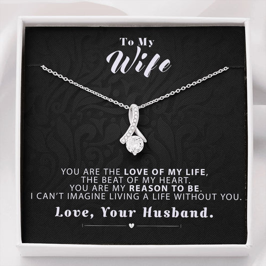 To my Wife - Reason to be - Black - Alluring Beauty Necklace - Standard Box - Jewelry 1