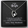 To my Wife - Reason to be - Black - Forever Love Necklace - Standard Box - Jewelry 1