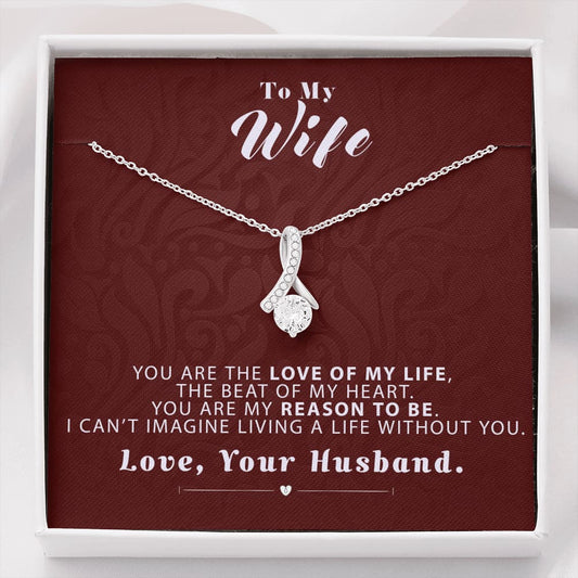 To my Wife - Reason to be - Medium Red - Alluring Beauty Necklace - Standard Box - Jewelry 1