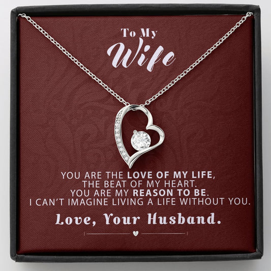 To my Wife - Reason to be - Medium Red - Forever Love Necklace - Standard Box - Jewelry 1