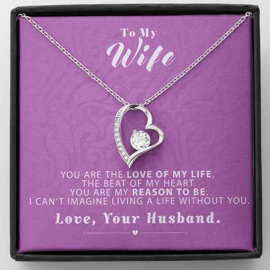 To my Wife - Reason to be - Pink - Forever Love Necklace - Standard Box - Jewelry 1