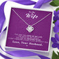 To my Wife - Reason to be - Purple - Love Knot Necklace - Jewelry 4