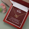 To my Wife- Reason to be - Wine Red - Everlasting Love Necklace - Jewelry 1