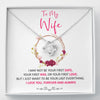 To my Wife - Red - last everything - Love Knot Necklace - Standard Box - Jewelry 1