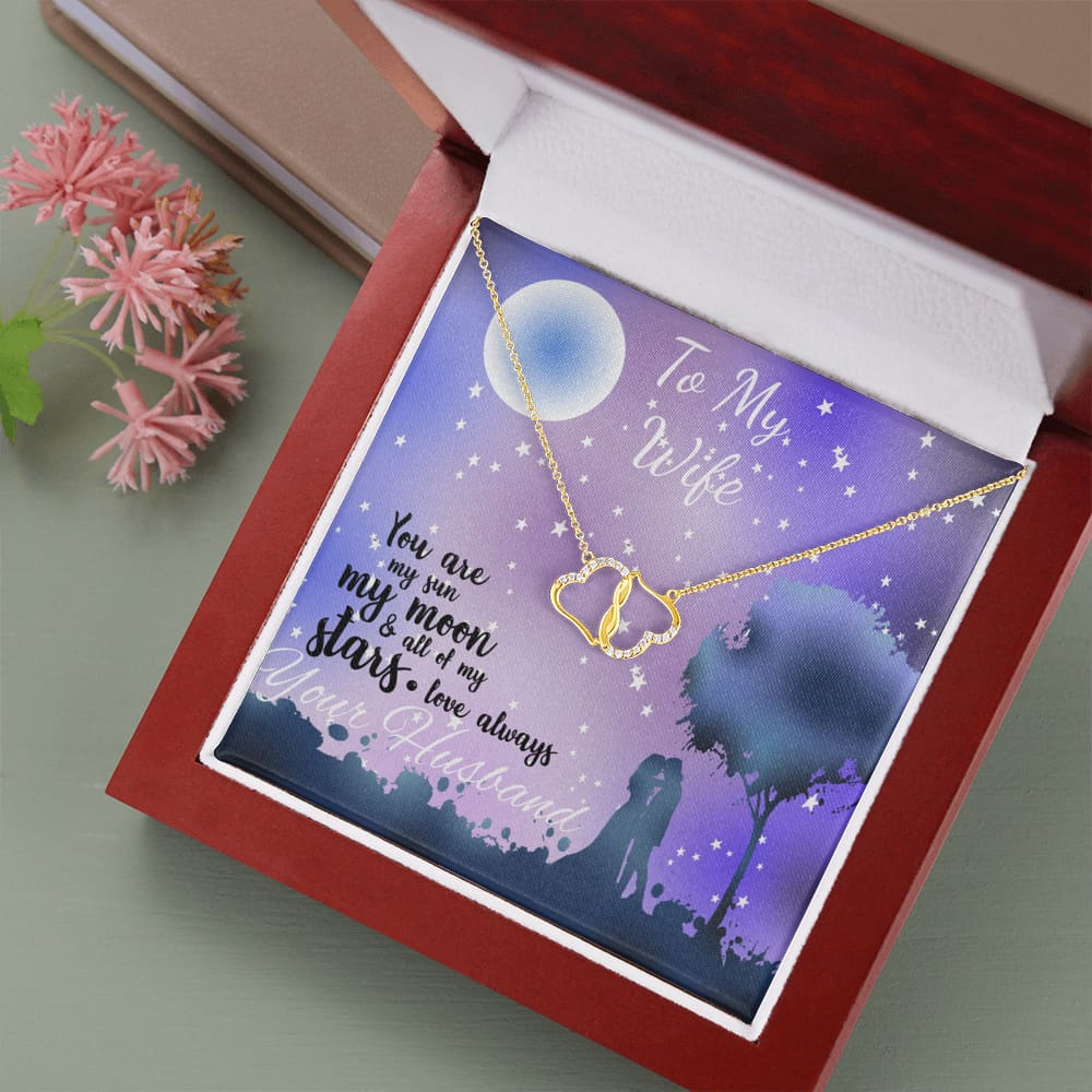 To my Wife - you are my Sun my Moon - Everlasting Love Necklace - Jewelry 1