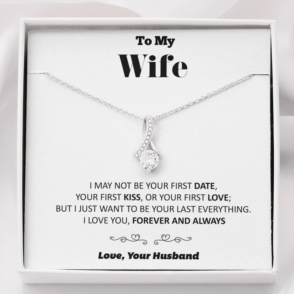 To my Wife - your last everything -bw - Alluring Beauty Necklace - Standard Box - Jewelry 1