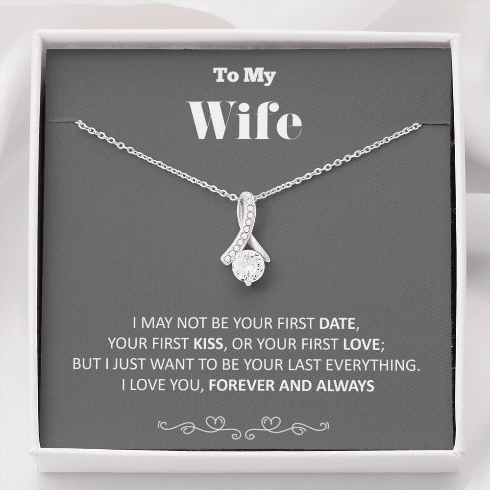 To my Wife - your last everything - Gray 2 - Alluring Beauty Necklace - Standard Box - Jewelry 1