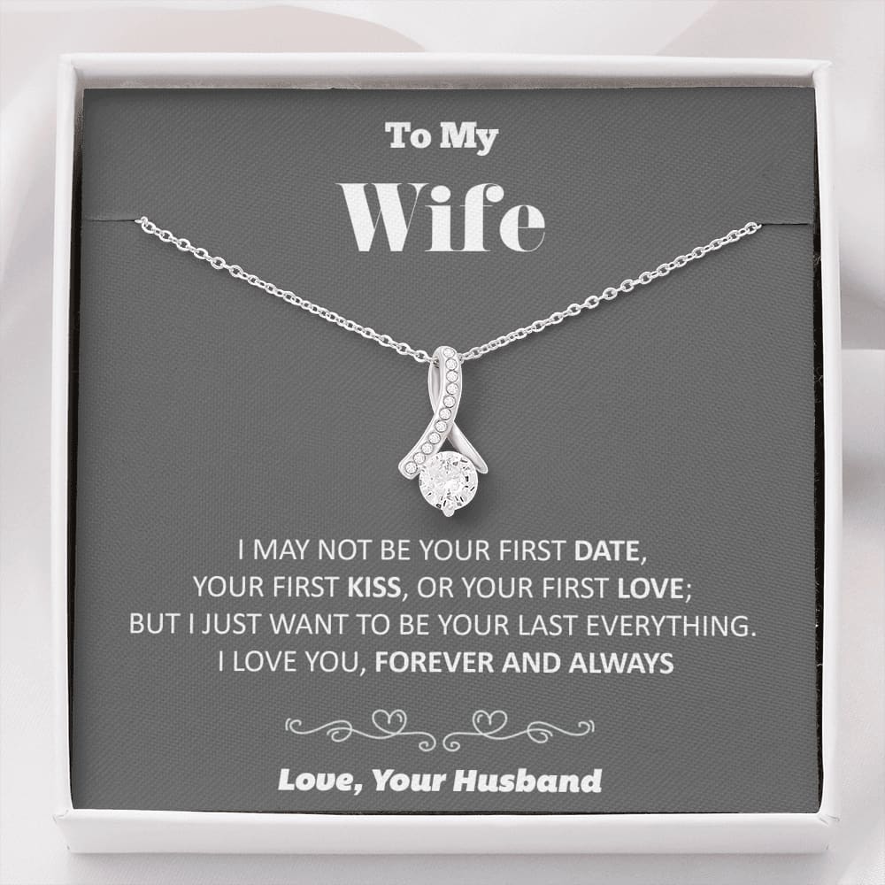 To my Wife - your last everything - Gray - Alluring Beauty Necklace - Standard Box - Jewelry 1