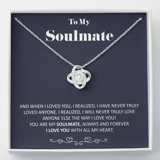 You are my Soulmate - Blue - Love Knot Necklace - Standard Box - Jewelry 1